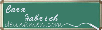 Cara Habrich Visitenkarte
